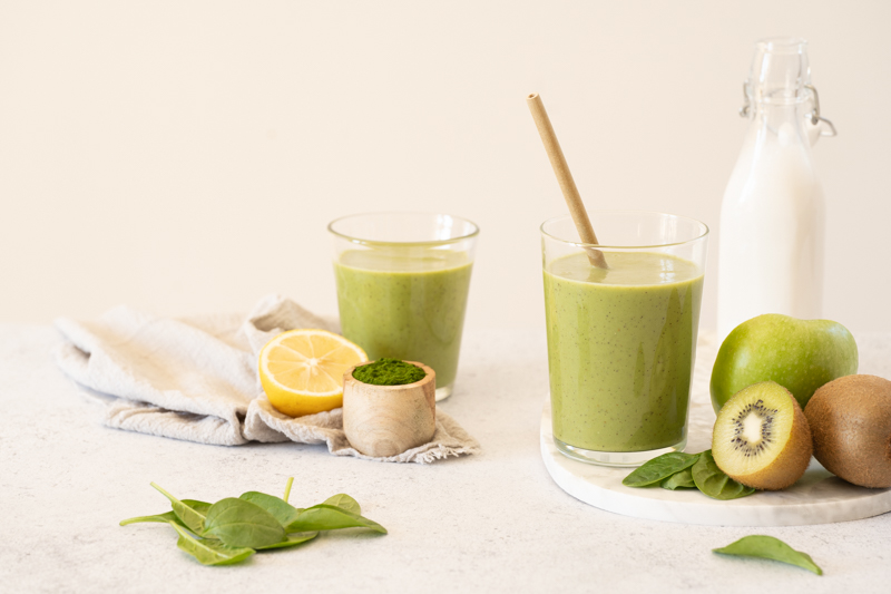 Smoothie green before