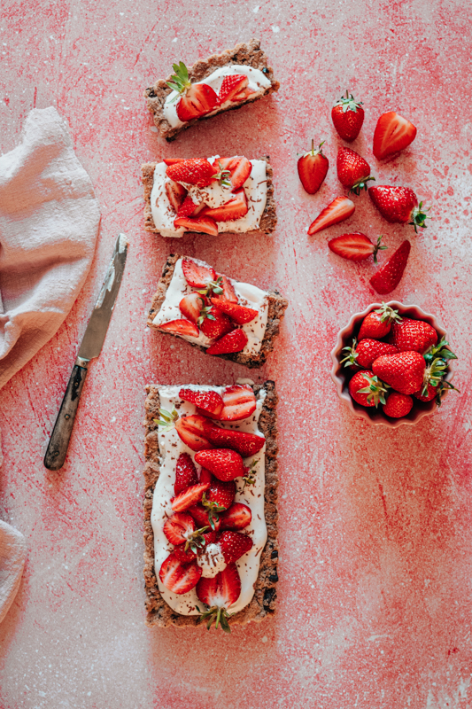 Tarte-skyr-fraises Tarte Skyr Fraises
