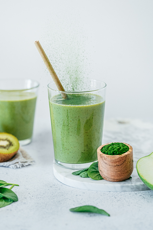 nexira-smoothie-luzerne-kiwi Green smoothie superaliment alfalfa matcha