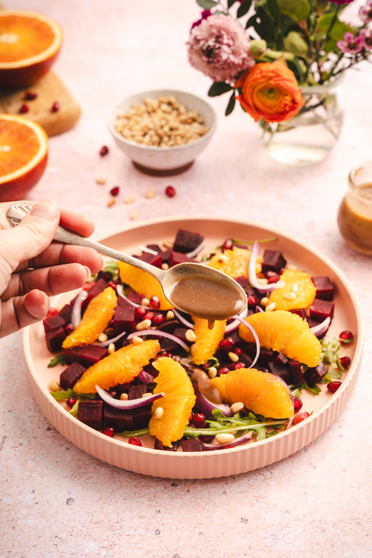 salade-hivernale-betterave Salade hivernale betterave grenade orange