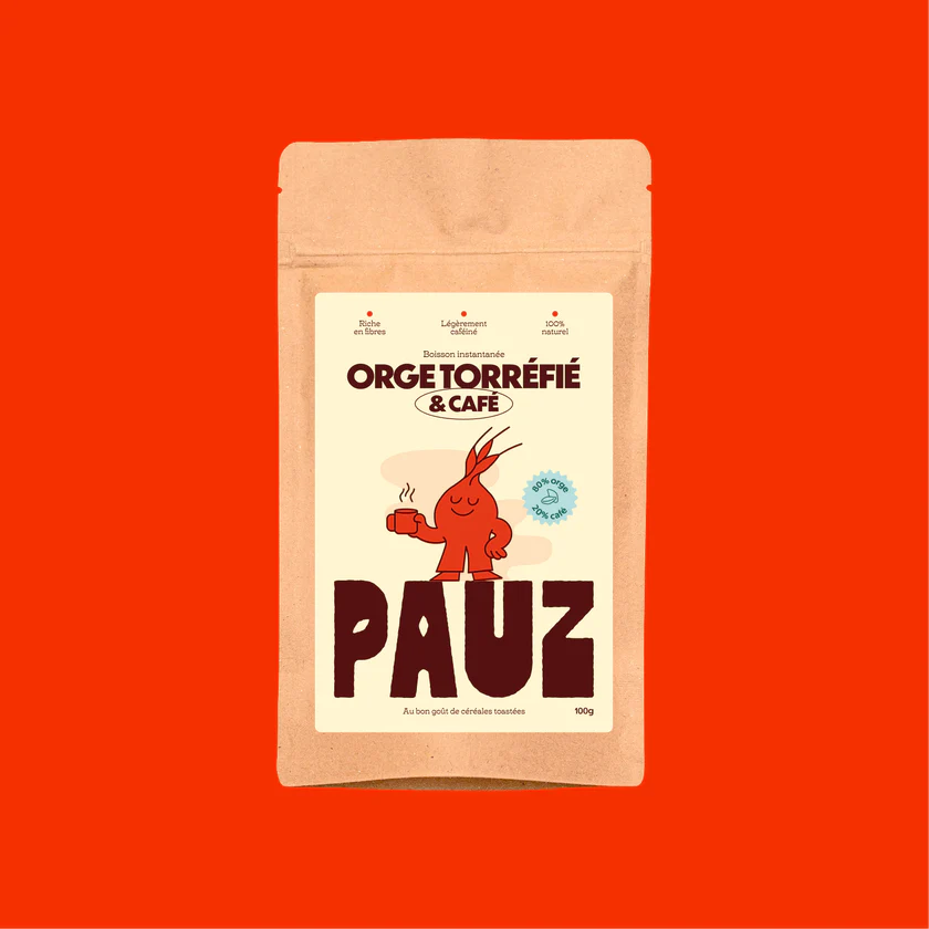 pauz_boisson_orge_cafe Etiquetage alimentaire Encoeur sans ingrédients ultra transformés